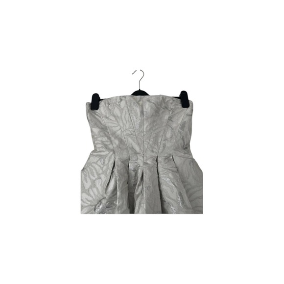 Vera Wang Embroidered Lace Fit & Flare Dress strapless - Picture 3 of 7